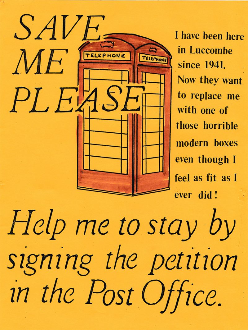 The poster from the 1992 phone box campaign