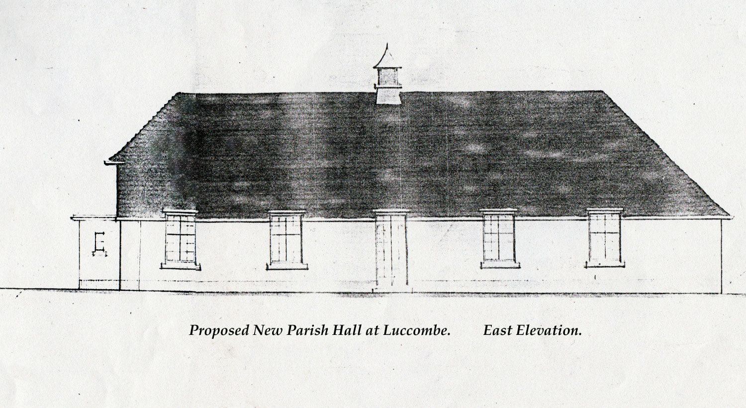 Architect’s impression of Luccombe’s proposed new village hall